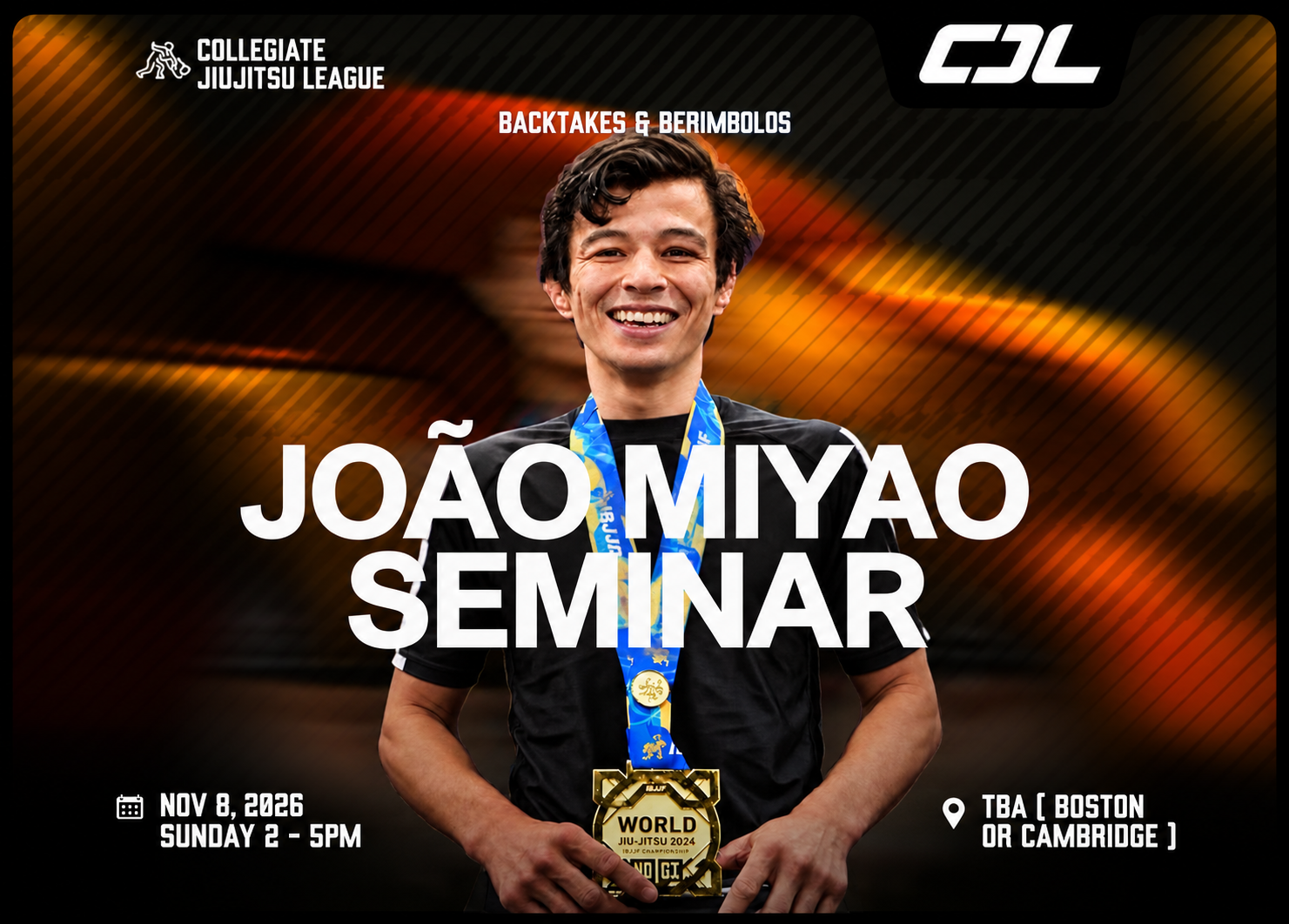 Backtakes & Berimbolos Seminar - November 8, 2026